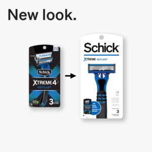 Schick Xtreme 4 Outlast Razor â€” Schick Xtreme4 Disposable Razors Men, 3 Count (Pack of 1)