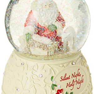 Enesco 6001401 Heart Of Christmas Silent Night Snow Globe Waterfall, 5.71", Multicolor