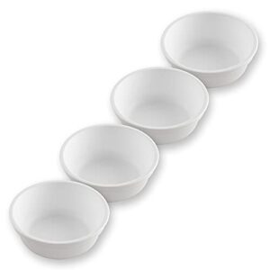 re play made in usa 4pk -12 oz. bowls - made from eco friendly heavyweight recycled milk jugs - bpa free - white