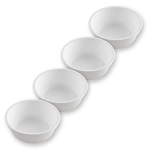 Re Play Made in USA 4pk -12 oz. Bowls - Made from Eco Friendly Heavyweight Recycled Milk Jugs - BPA Free - White