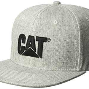 Caterpillar Men's Sheridan Flat Bill Cap, Heather Grey, One Size