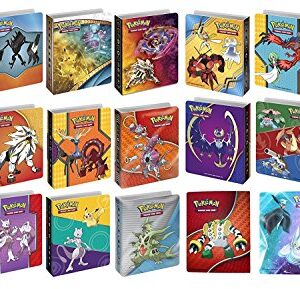 Pokemon TCG: Bundle of 4 Mini Album Binders for Pokemon Cards | Each Binder Includes Clear Plastic Sleeves for 60 Cards