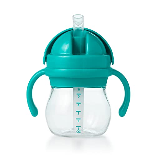 OXO Tot 6 Ounce Transitions Straw Cup with Removable Handles - Teal