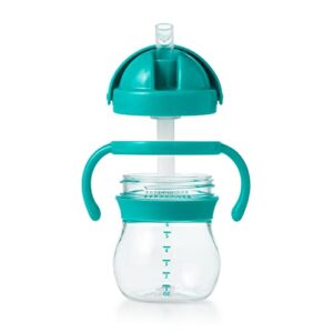 OXO Tot 6 Ounce Transitions Straw Cup with Removable Handles - Teal