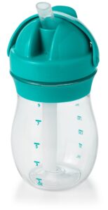 oxo tot transitions straw cup, 9 oz, teal, pack of 1