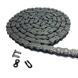 azssmuk #35 roller chain 5 feet 40mn carbon steel material with 1 connecting link for go kart, motorcycles, mini bike chain replacements…