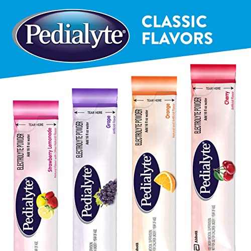 Pedialyte Electrolyte Powder Packets, Variety Pack, Hydration Drink, 24 Single-Serving Powder Packets