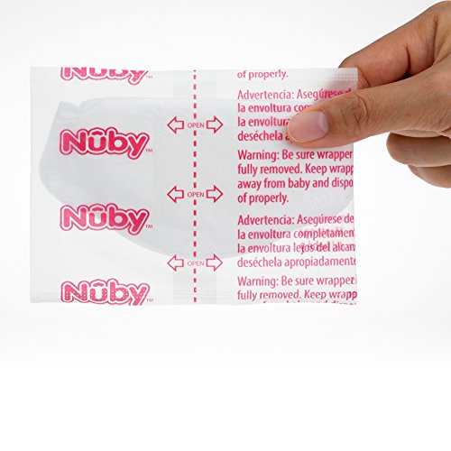 Nuby Stay-Dry Disposable 60 Piece Breast Pads, Honeycomb, Ultra-Thin