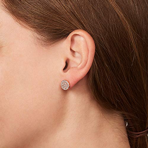 Fossil Women's Rose Gold-Tone Stud Earrings, Color: Rose Gold (Model: JF02906791)