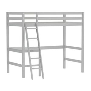 hillsdale furniture caspian twin loft bed, gray