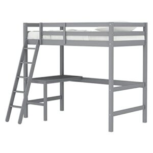 Hillsdale Furniture Caspian Twin Loft Bed, Gray