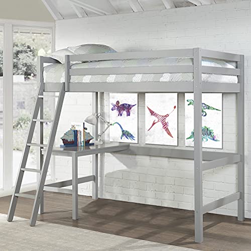 Hillsdale Furniture Caspian Twin Loft Bed, Gray