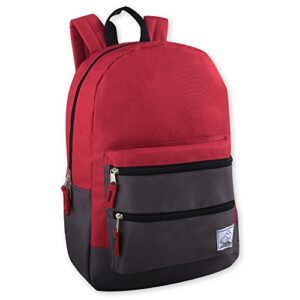 trail maker multi pocket multicolor backpack with adjustable padded straps