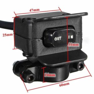 ZHUOTOP Heavy Duty Handlebar Control Line Winch Rocker Switch Handlebar Control Warn For ATV/UTV