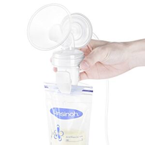 Papablic Breastmilk Storage Bag Adapters for Spectra S1 S2, Avent Comfort Wide Mouth Flanges to Pump into Lansinoh, NUK breastmilk Storage Bag