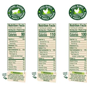 Sprout Organic Baby Food, Stage 3 Pouches, Root Veg & Beef, Creamy Veg & Chicken, Harvest Veg & Chicken Variety Pack, 4 Oz Purees (Pack of 18)