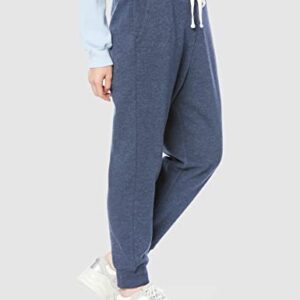 Amazon Essentials Women's French Terry Fleece Jogger Sweatpant (Available in Plus Size), Navy Heather, Small