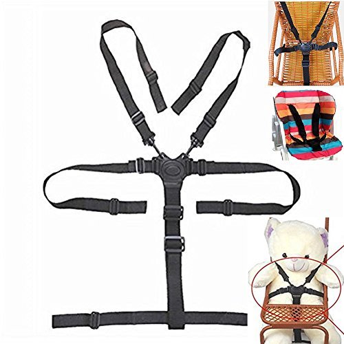 High Chair Straps, 5 Point Harness, Harness for High Chair, High Chair Harness,Universal Baby Safe Belt Holder Replacement for Wooden High Chair