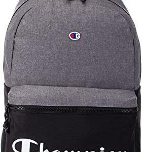 Champion unisex adult Manuscript Backpacks, Heather Grey, One Size US