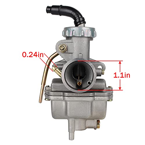 Carbhub PZ20 Carburetor for Kazuma Baja 50cc 70cc 90cc 110cc 125cc TaoTao 110B NST SunL Chinese Quad 4 stroke ATV 4 wheeler Go kart Dirt Bike Honda CRF50F XL75 CRF80F XR50R with Air Fuel Filter