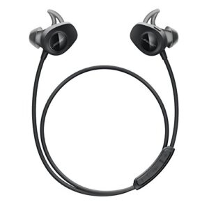 bose soundsport, wireless earbuds, (sweatproof bluetooth headphones for running and sports), black (renewed)