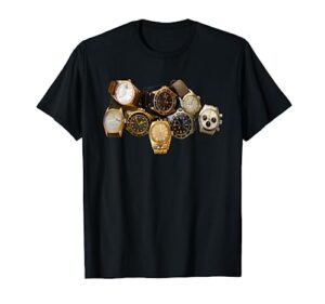 luxury vintage watches horology time wristwatches t-shirt