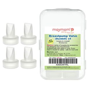 maymom duckbills compatible with ameda mya joy and purely yours pumps valves; retail packaging factory sealed