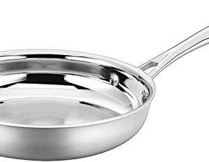 Cuisinart Classic Pots & Pans Set, 10 pcs Cookware Set with Saucepans, Saute pans, & Skillets- Tapered Rims for Drip Free Pouring & Cool Grip Handles, Stainless Steel, TPS-10