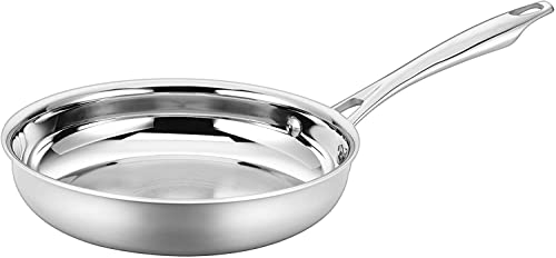 Cuisinart Classic Pots & Pans Set, 10 pcs Cookware Set with Saucepans, Saute pans, & Skillets- Tapered Rims for Drip Free Pouring & Cool Grip Handles, Stainless Steel, TPS-10