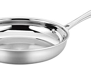 Cuisinart Classic Pots & Pans Set, 10 pcs Cookware Set with Saucepans, Saute pans, & Skillets- Tapered Rims for Drip Free Pouring & Cool Grip Handles, Stainless Steel, TPS-10