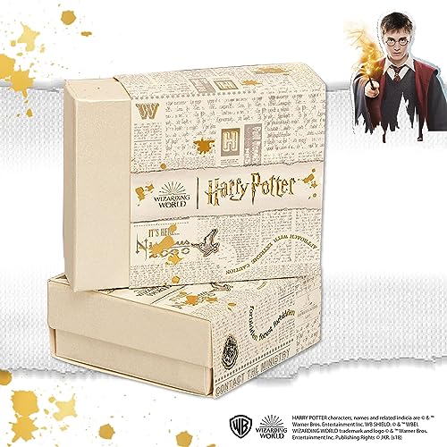 Harry Potter Jewelry, Stud Earrings Sets, 3 Pairs - HP, Deathly Hallows, and Golden Snitch, Gold Plated, Silver Plated