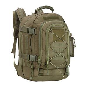 army pans backpack for men large military backpack tactical waterproof backpack for work,camping,hunting,hiking(green)