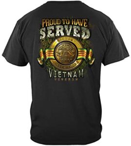 erazor bits military t shirt, proud to have served in vietnam shirt, short sleeve shirts for vietnam veterans, united states armed forces apparel mm2343xl (x-large)