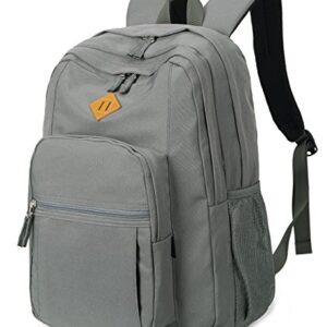 abshoo Classical Basic Womens Travel Backpack For College Men Water Resistant Bookbag (Grey)