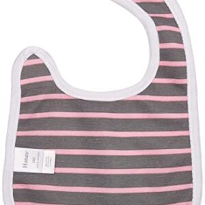 Hanes unisex baby Ultimate Flexy 8 Pack Bibs Handkerchief, Pink/Grey, NO SIZE US