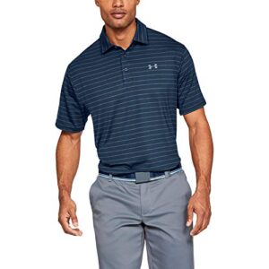 under armour men's playoff 2.0 golf polo , academy blue (409)/pitch gray , medium