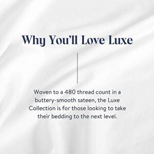 Brooklinen Luxury Sateen Duvet Cover - 100% Cotton, Full/Queen Size in Cream with Extra-Long Corner Ties and Button Closure| Best Luxury Sheets