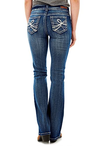 WallFlower Women's Luscious Curvy Bootcut Mid-Rise Insta Stretch Juniors Jeans (Standard and Plus, Jenna, 20 Plus