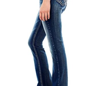 WallFlower Women's Luscious Curvy Bootcut Mid-Rise Insta Stretch Juniors Jeans (Standard and Plus, Jenna, 20 Plus