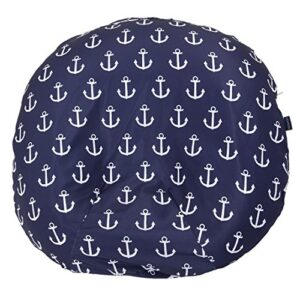removable newborn lounger cover water resistant with nautical anchors