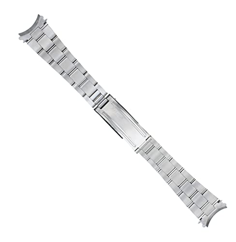 Ewatchparts 19MM OYSTER WATCH BAND SOLID STAINLESS STEEL BRACELET COMPATIBLE WITH 78350 7835 ROLEX 34MM