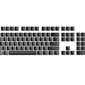 Glorious Aura V1 (Black) Pudding Keycaps - Double Shot PBT Translucent for Mechanical Keyboards, 104 Key Set, TKL, Compact Compatible, English (US) Layout (Aura (Black))