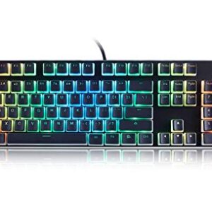 Glorious Aura V1 (Black) Pudding Keycaps - Double Shot PBT Translucent for Mechanical Keyboards, 104 Key Set, TKL, Compact Compatible, English (US) Layout (Aura (Black))