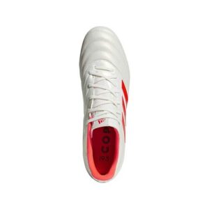 adidas Men's Copa 19.3 Firm Ground, Off White/Solar red/Black, 7 M US