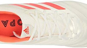 adidas Men's Copa 19.3 Firm Ground, Off White/Solar red/Black, 7 M US