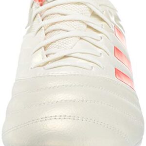 adidas Men's Copa 19.3 Firm Ground, Off White/Solar red/Black, 7 M US