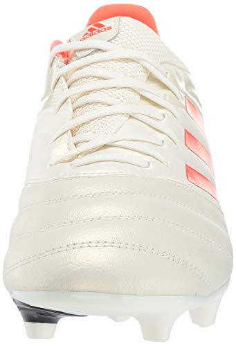 adidas Men's Copa 19.3 Firm Ground, Off White/Solar red/Black, 7 M US