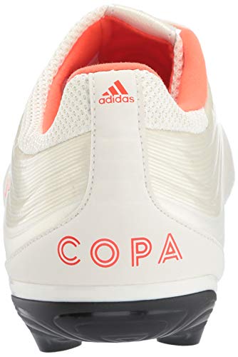 adidas Men's Copa 19.3 Firm Ground, Off White/Solar red/Black, 7 M US