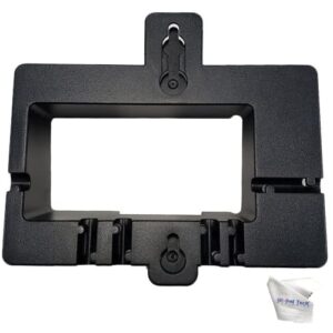 yealink wall mount bracket for yealink phones t40p, t41p, t42g, t42s with global teck microfiber cloth