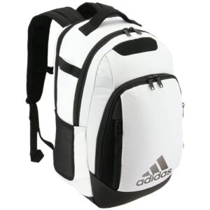 adidas 5-star team backpack, white/black, one size